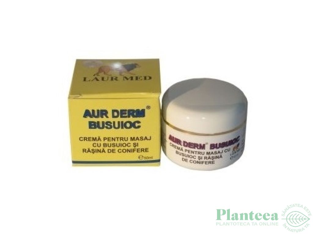 Crema masaj busuioc rasina conifere Aur Derm 50ml - LAUR MED