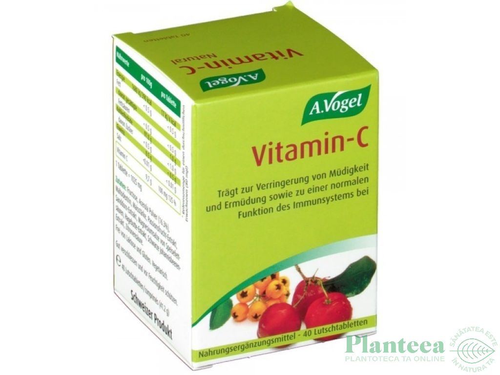Vitamina C naturala 40cp - A VOGEL