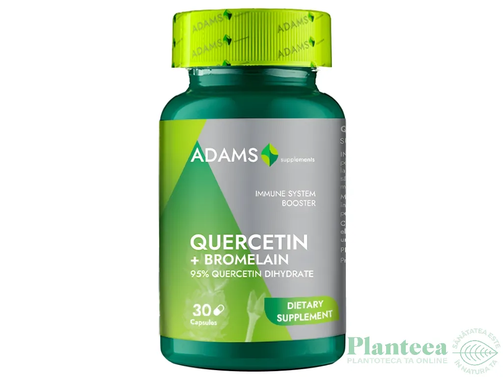 Quercetina 500mg bromelaina 30cps - ADAMS SUPPLEMENTS