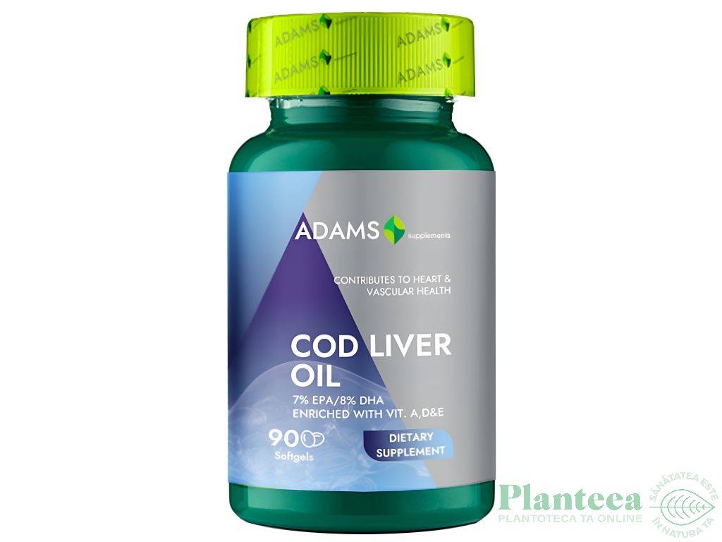 Cod liver oil 1000mg 90cps - ADAMS SUPPLEMENTS