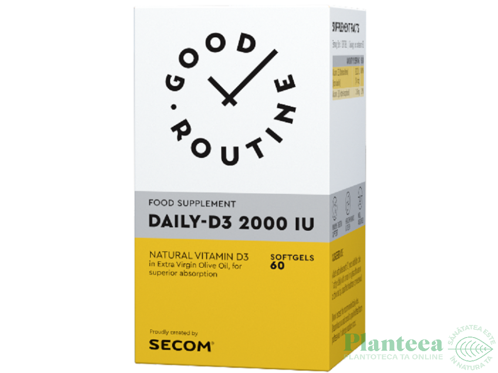 Daily D3 2000ui 60cps - GOOD ROUTINE