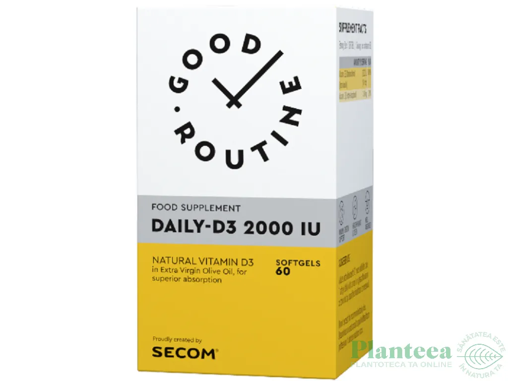 Daily D3 2000ui 60cps - GOOD ROUTINE