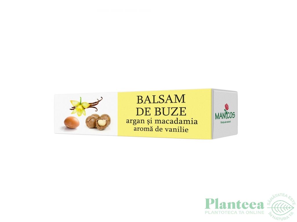 Balsam buze argan macadamia 4,8g - MANICOS
