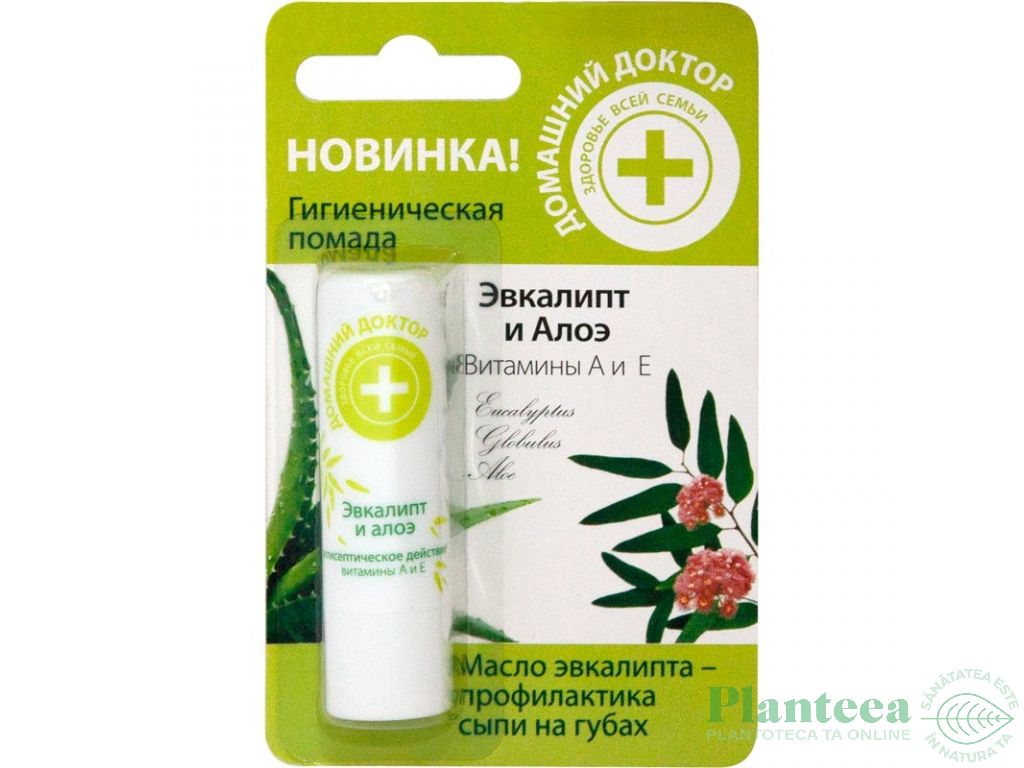 Balsam buze eucalipt aloe 3,6g - DR CASEI