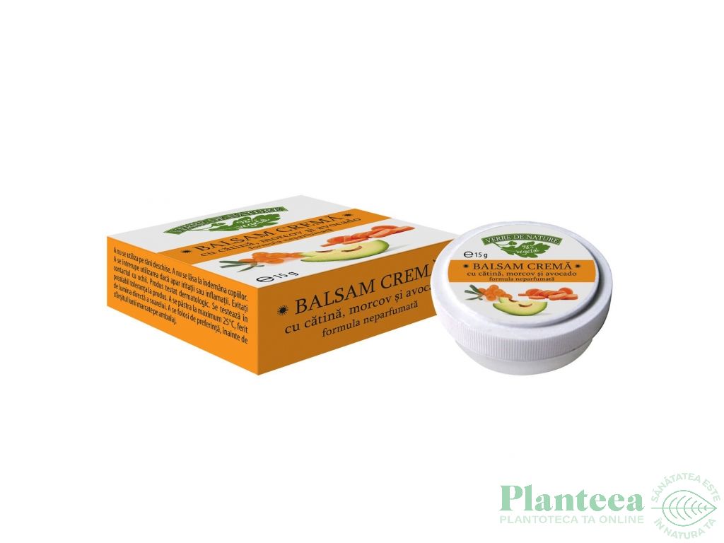 Balsam crema catina morcov avocado 15g - MANICOS