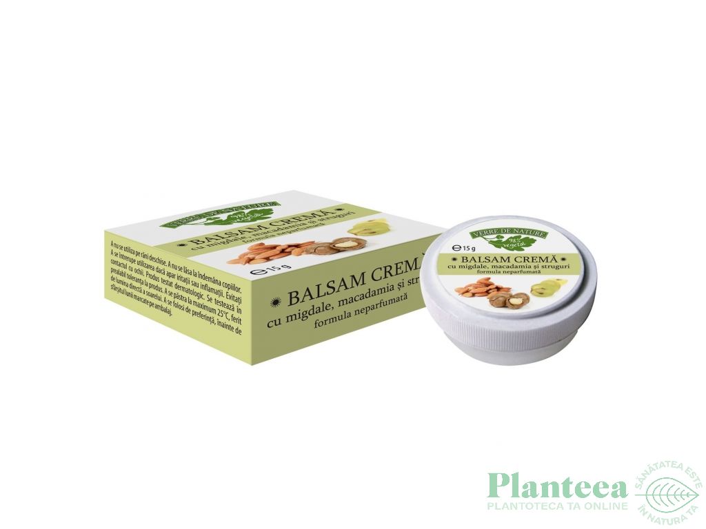 Balsam crema migdale macadamia struguri 15g - MANICOS