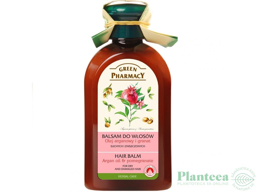Balsam par uscat deteriorat ulei argan rodie 300ml - GREEN PHARMACY