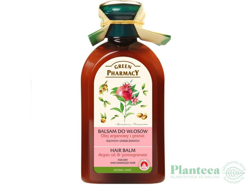 Balsam par uscat deteriorat ulei argan rodie 300ml - GREEN PHARMACY