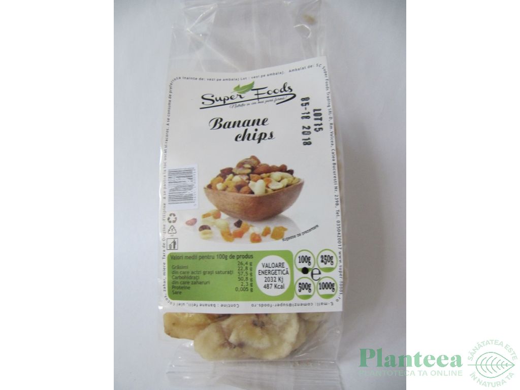 Banane uscate rondele 100g - SUPERFOODS