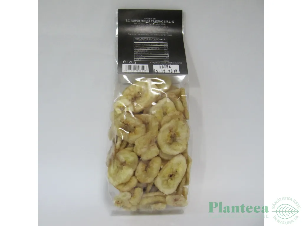 Banane uscate rondele 120g - SUPERFOODS