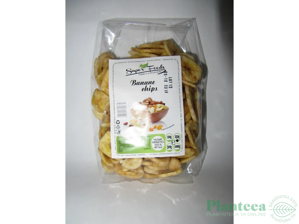 Banane uscate rondele 250g - SUPERFOODS