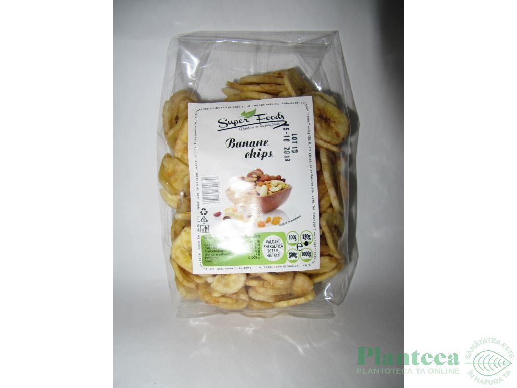 Banane uscate rondele 250g - SUPERFOODS