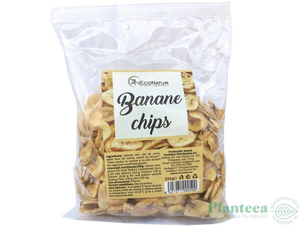 Banane chips uscate 250g - ECONATUR