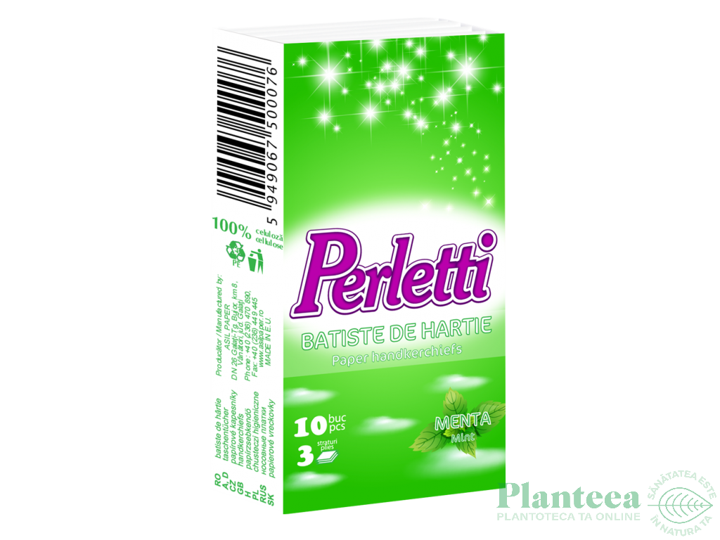 Batiste hartie menta 10b - PERLETTI