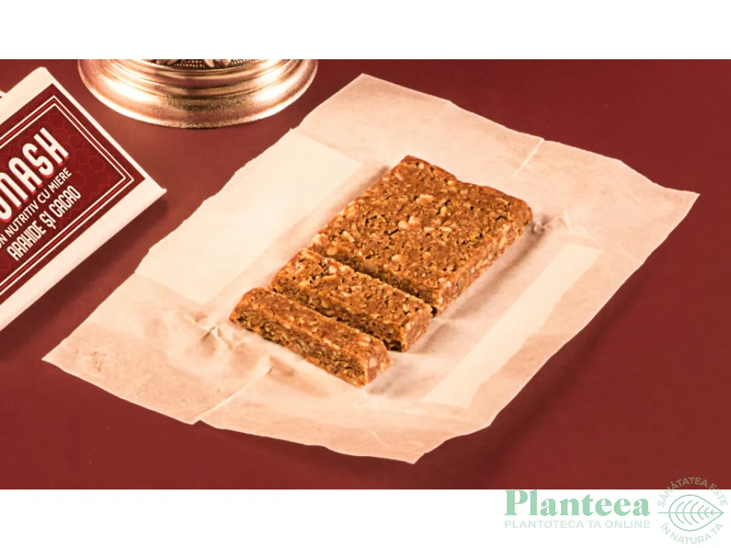 Baton nutritiv miere arahide cacao 50g - BATONASH