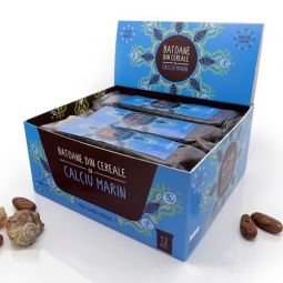 Baton cereale cacao calciu marin fara zahar 40g - SWEETERIA