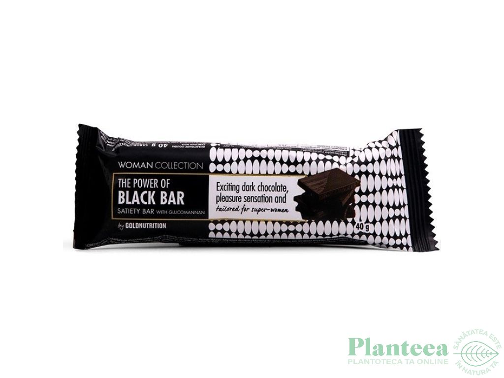 Baton satietate ciocolata neagra Woman Collection 40g - GOLD NUTRITION