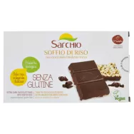 Baton ciocolata neagra orez expandat fara gluten eco 75g - SARCHIO