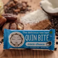 Baton raw delicios cocos ciocolata bio 30g - QUIN BITE