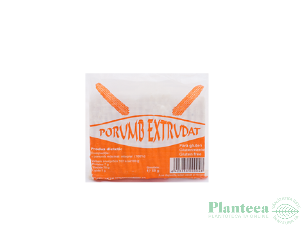 Batoane porumb extrudat fara gluten 50g - PRODUCTIE SERVICII