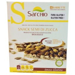 Baton seminte dovleac fara gluten eco 80g - SARCHIO