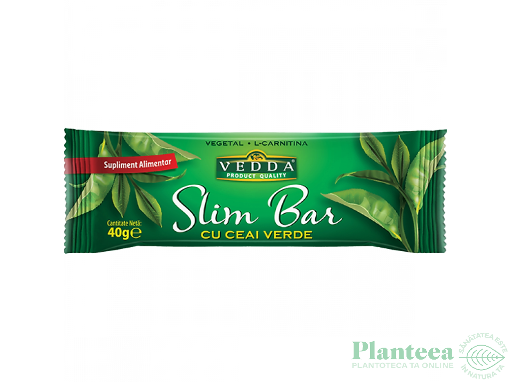 Baton Slim ceai verde lcarnitina Green 40g - VEDDA