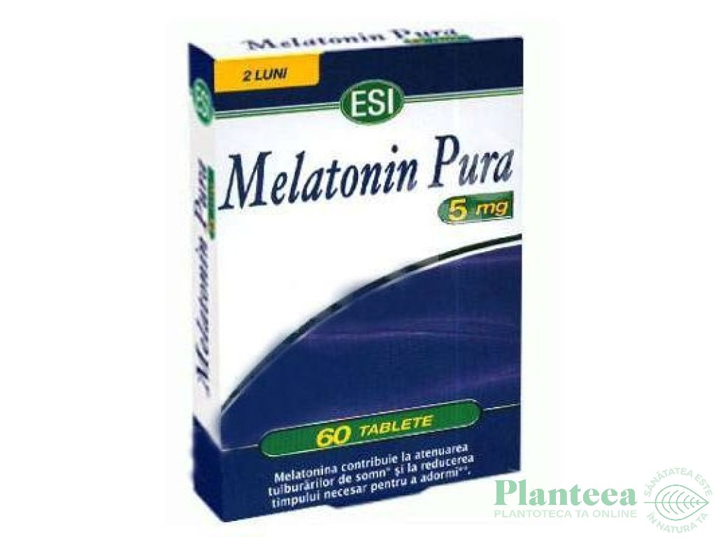 Melatonina pura 5mg 60cp - ESITALIA