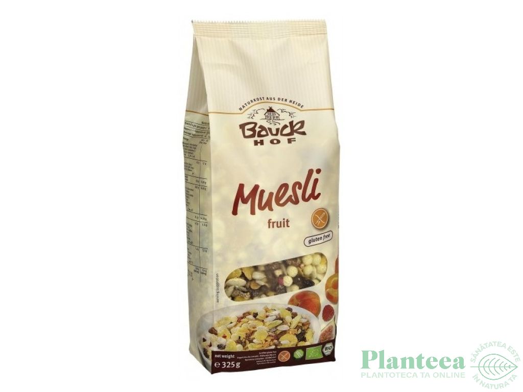 Musli crocant 45%fructe fara gluten eco 325g - BAUCK HOF