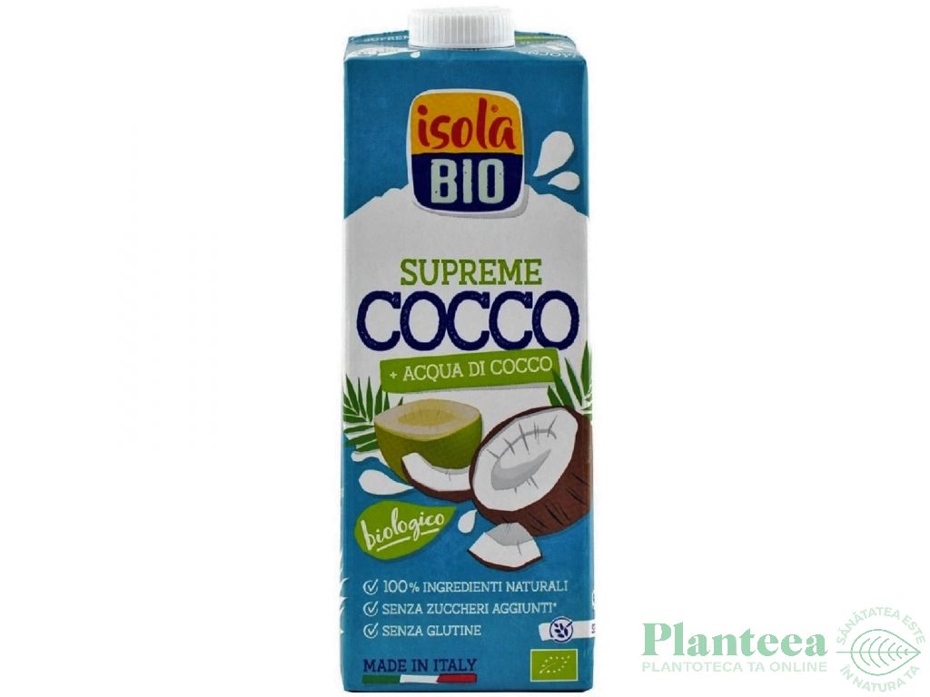 Lapte cocos Supreme eco 1L - ISOLA BIO