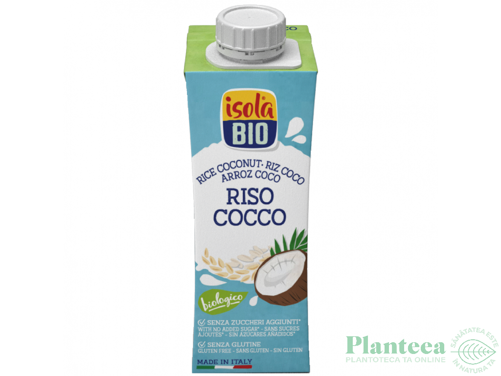Lapte orez cocos eco 250ml - ISOLA BIO