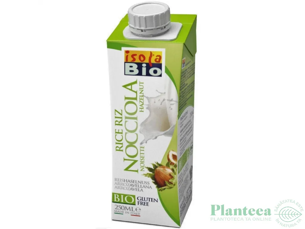 Lapte orez alune eco 250ml - ISOLA BIO