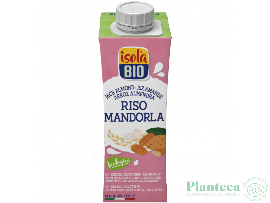 Lapte orez migdale eco 250ml - ISOLA BIO