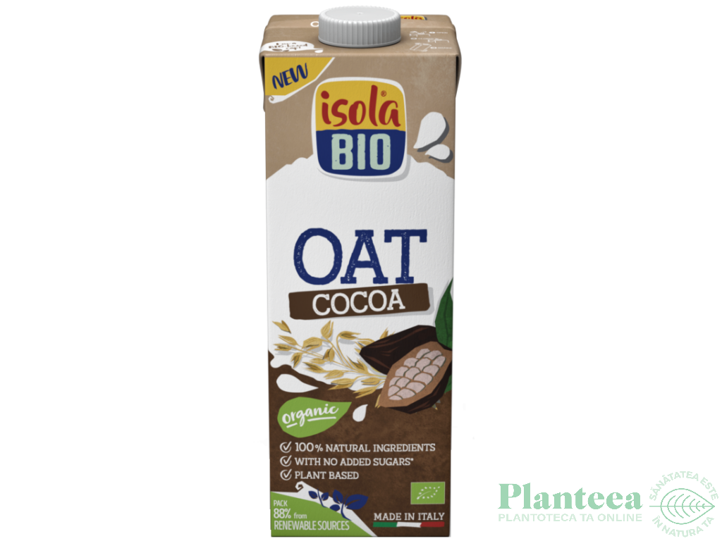 Lapte ovaz cacao eco 1L - ISOLA BIO