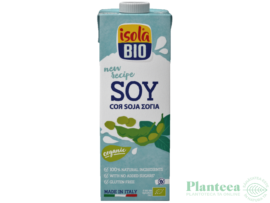 Lapte soia simplu eco 1L - ISOLA BIO