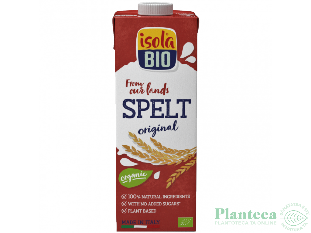 Lapte spelta simplu eco 1L - ISOLA BIO