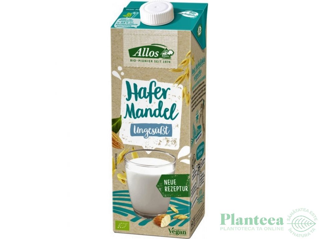 Lapte ovaz migdale neindulcit eco 1L - ALLOS