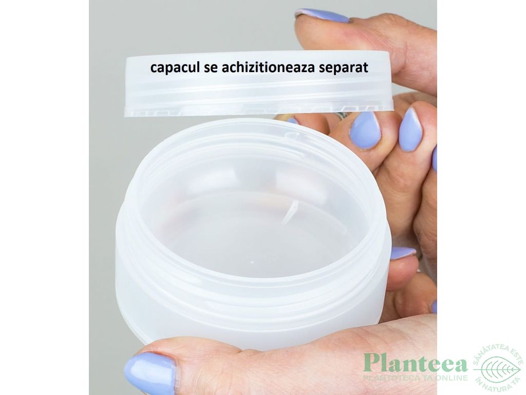 Borcanel plastic translucid Carven fara capac fara opercul 50ml - MAYAM