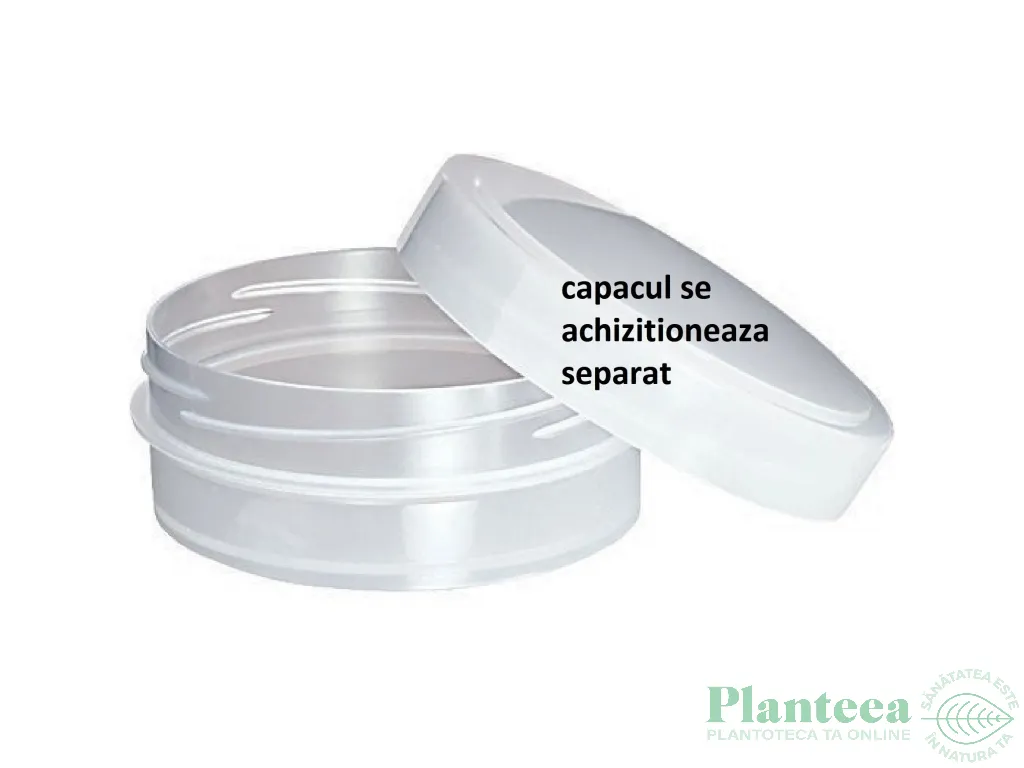 Borcanel plastic semitransparent Sobra fara capac 25ml - ELLEMENTAL