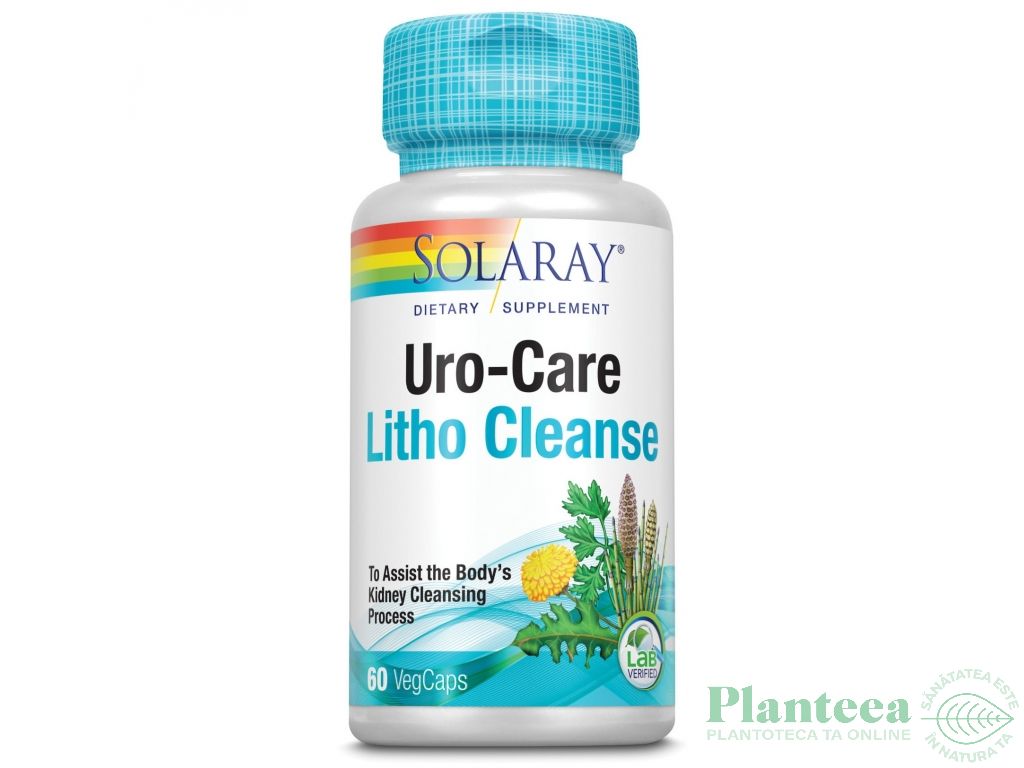 Uro care Litho cleanse kidneys 60cps - SOLARAY