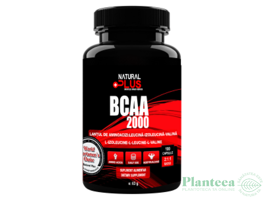 BCAA 2000 100cp - NATURAL PLUS