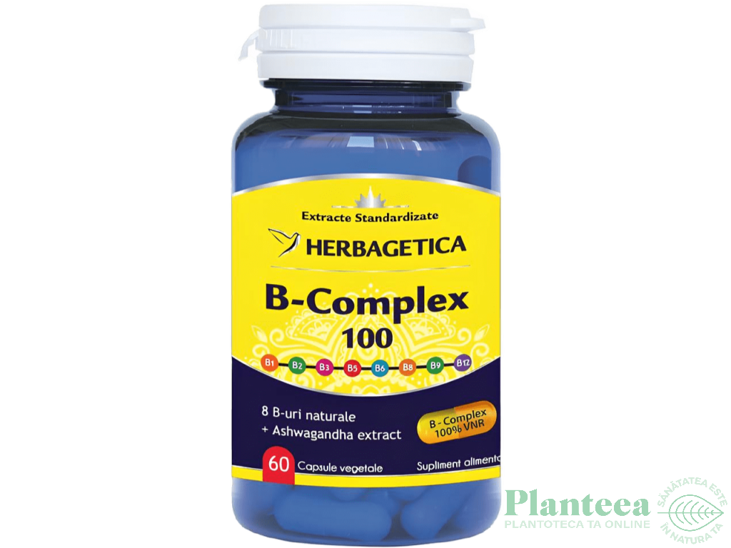 B complex 100mg 60cps - HERBAGETICA