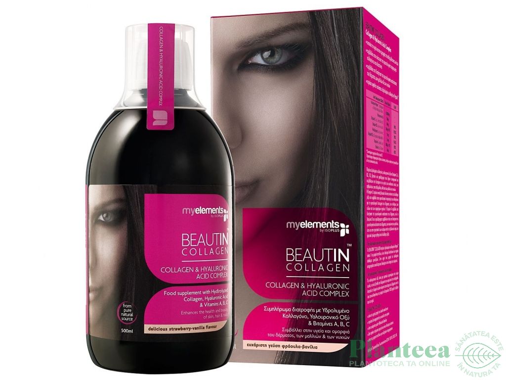 Beautin colagen hialuronic mango pepene galben 500ml - MY ELEMENTS