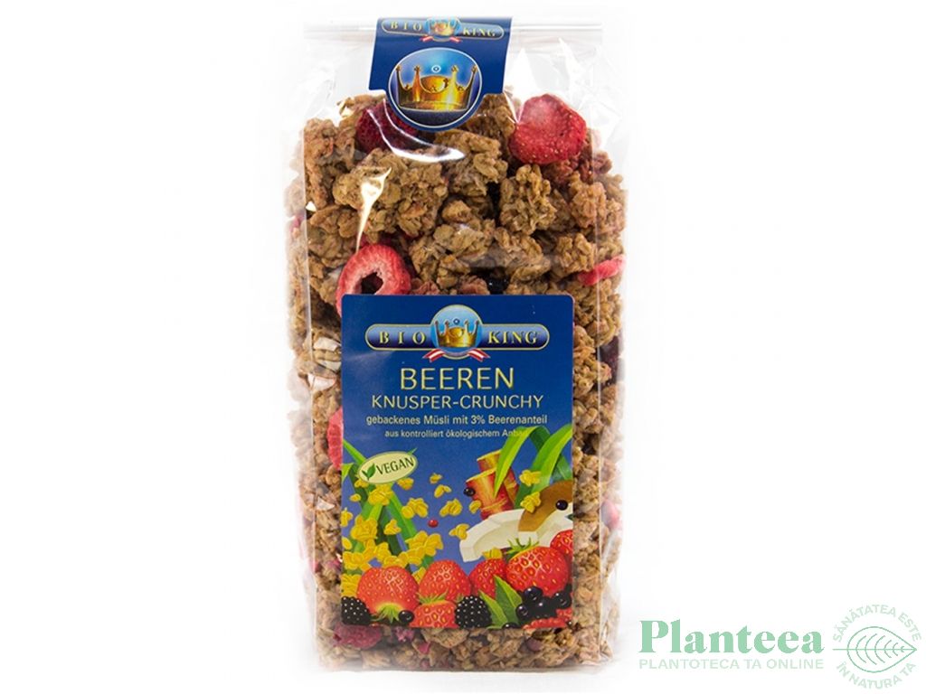 Musli crocant fructe padure eco 375g - BIOKING