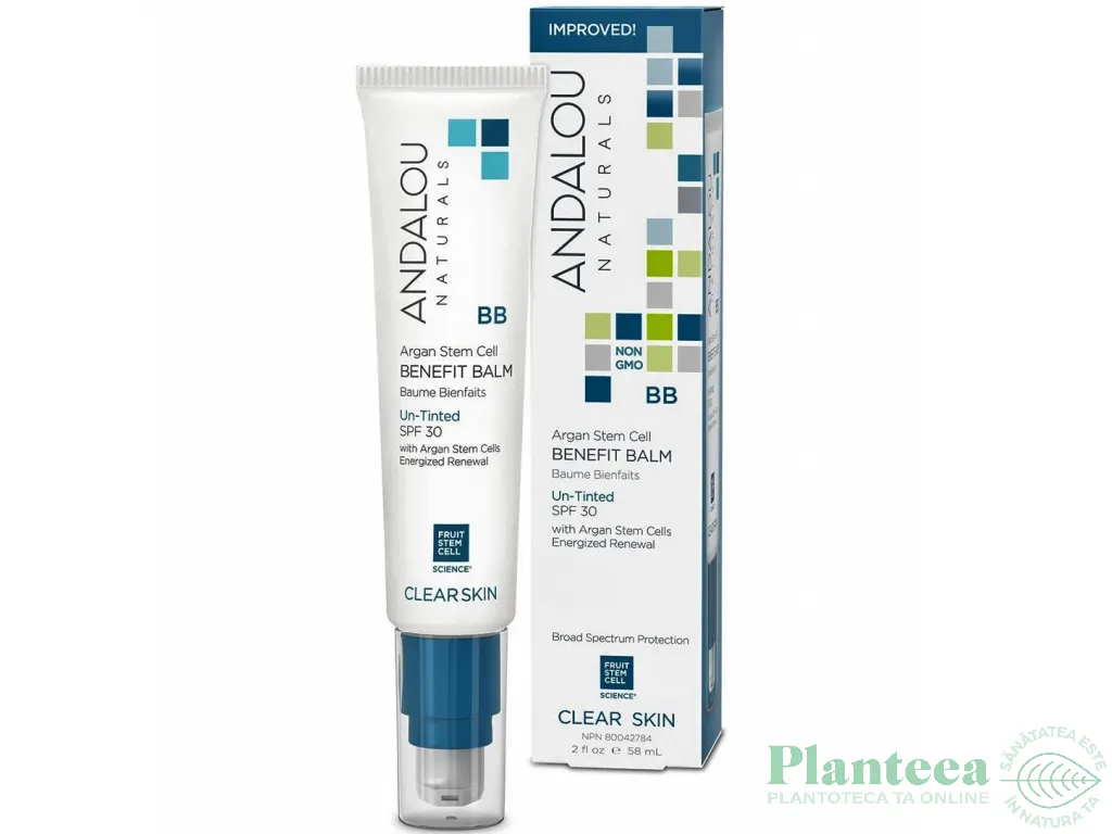 Balsam BB benefic un~tinted Argan Stem Cell spf30 58ml - ANDALOU