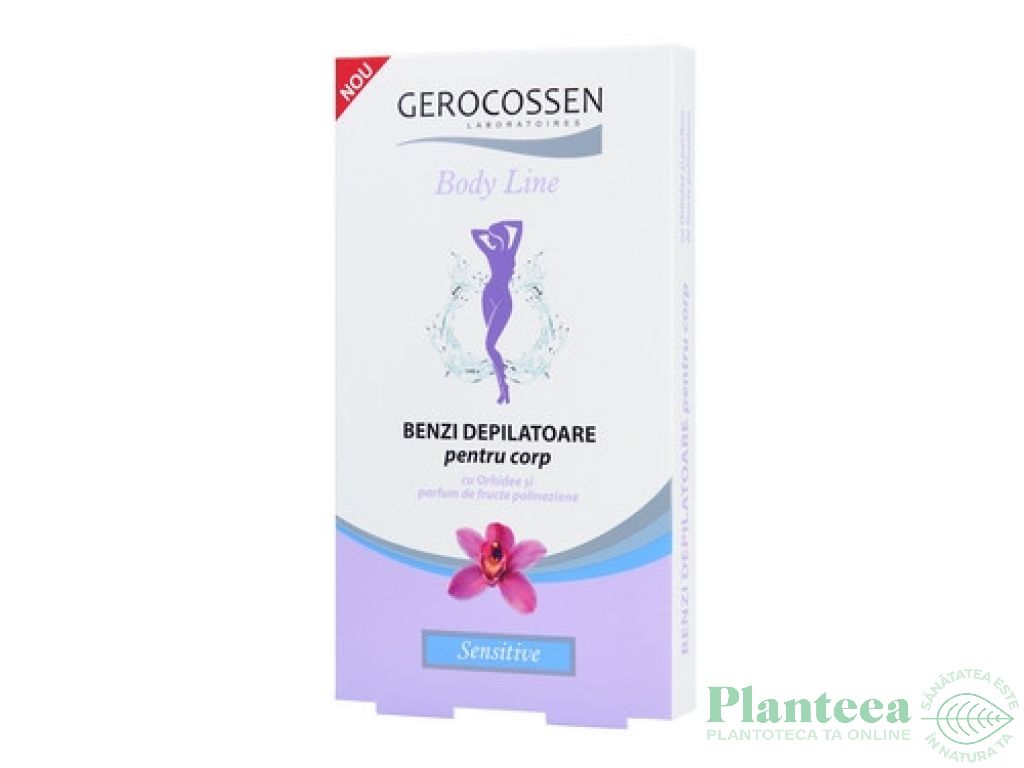 Benzi depilatoare corp sensitive orhidee 12b - GEROCOSSEN
