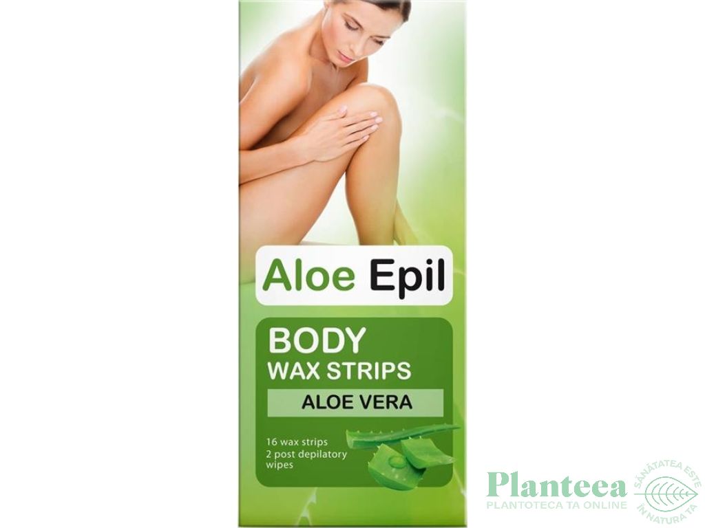 Benzi depilatoare corp aloe vera 16+2b - ELFA PHARM