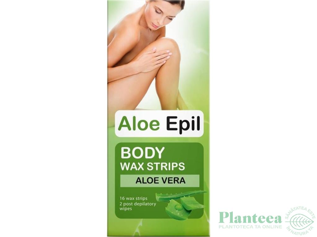 Benzi depilatoare corp aloe vera 16+2b - ELFA PHARM