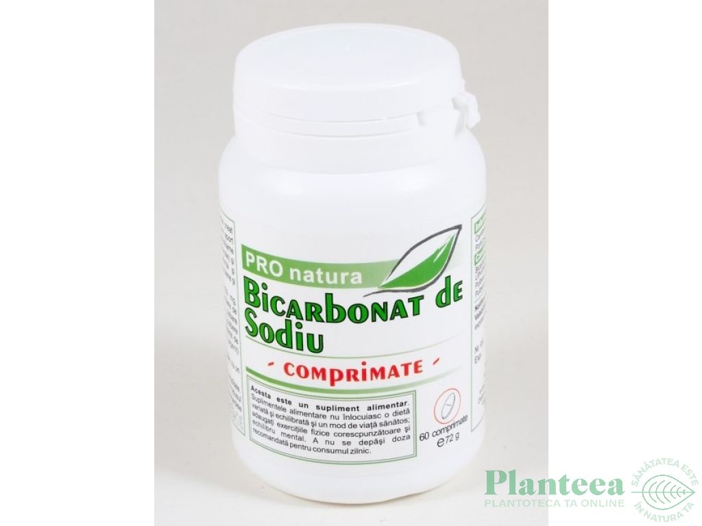 Bicarbonat sodiu 60cp - MEDICA