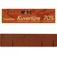 Ciocolata neagra 70%cacao kuverture eco 130g - ZOTTER