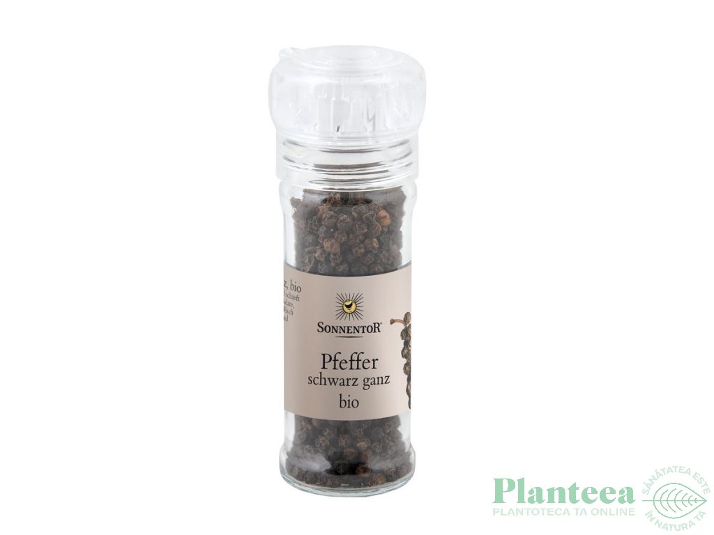 Condiment piper negru boabe rasnita eco 37g - SONNENTOR